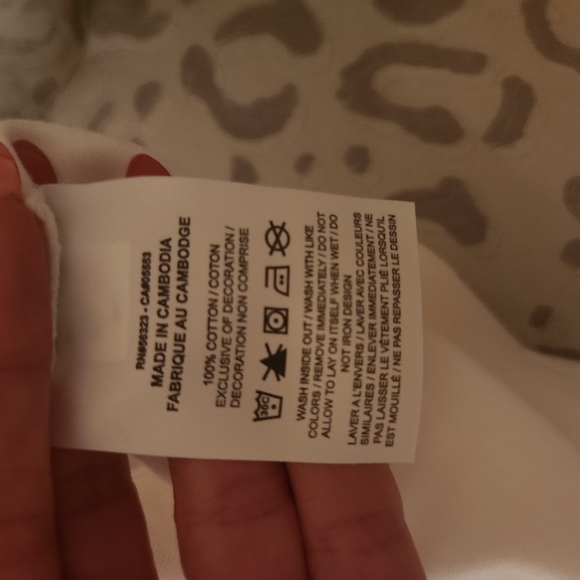 Nike Big Double Swoosh Sportscaster DR6201 Cropped Top White Black NEW - Picture 5 of 9